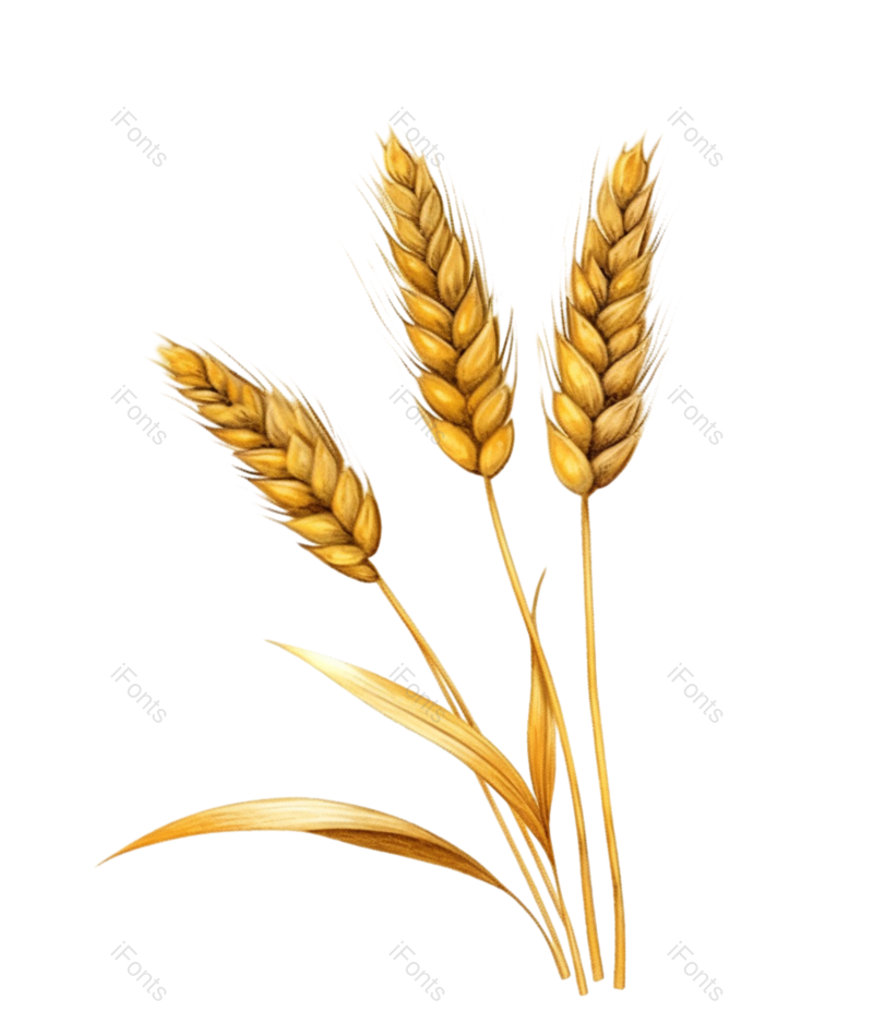 叶子图片,芒种元素,插画PNG,手绘元素免抠素材